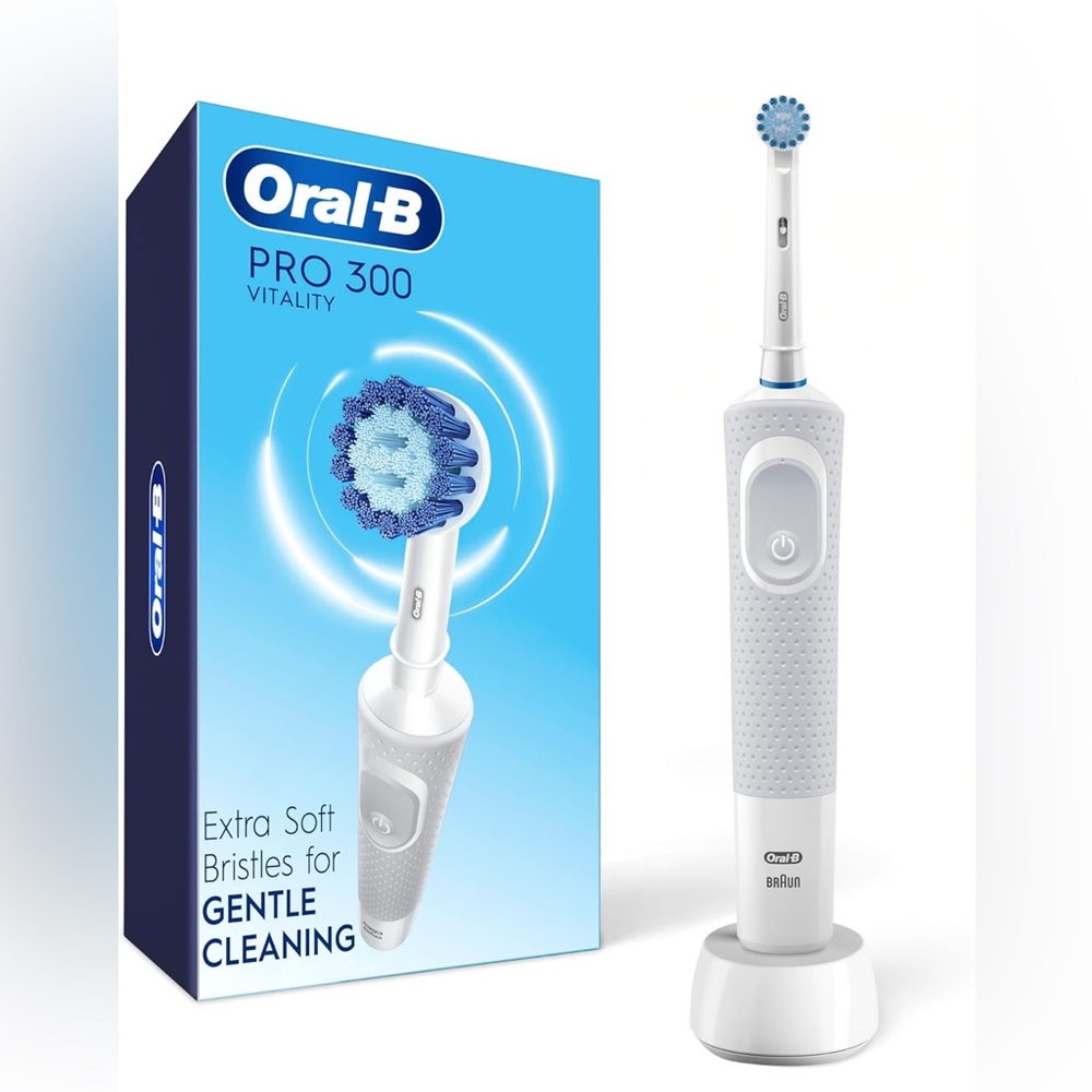 Oral-B Pro 300 Sensitive Clean Vitality Electric Toothbrush w/ 1 Brush Head